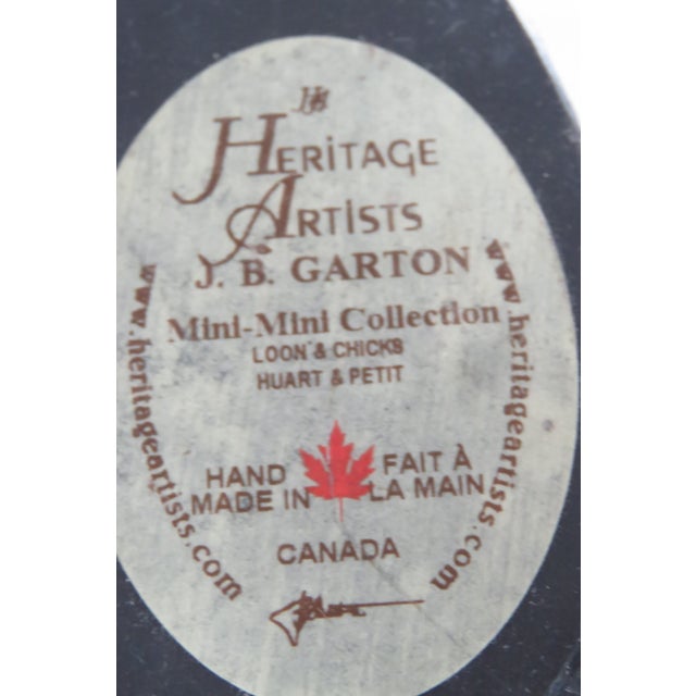Plastic Heritage Artists Mini Loon Bird Made in Canada Hand Painted Resin Figure 4521b For Sale - Image 7 of 10