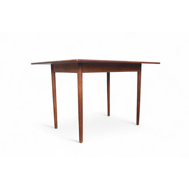 Andreas Tuck Hans Wegner Flip Top Dining Table / Desk in Teak + Oak For Sale - Image 4 of 9