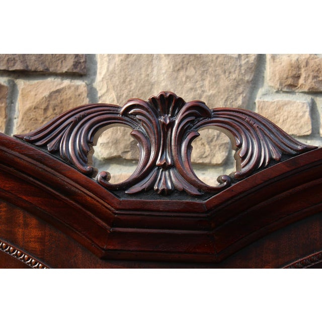 Brown Drexel Heritage Mahogany King-Size Bed From the Nine Elms Collection For Sale - Image 8 of 18