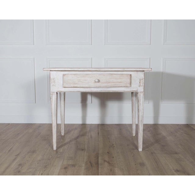 Gustavian (Swedish) Swedish Gustavian Style Painted Table, circa 1850 For Sale - Image 3 of 9