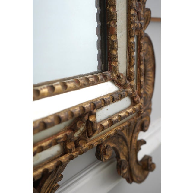 Vintage Venetian Giltwood Frame Mirror For Sale - Image 4 of 12