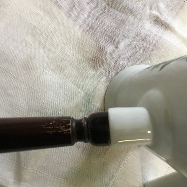 Porcelaine De Paris, Decor Les Fruits Sauvages Coffee Pot With Wood Handle 1960s Vintage For Sale - Image 11 of 12