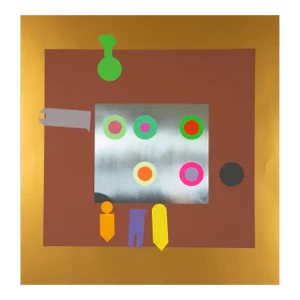 Abstract Op Art Serigraph Print by Peter Gee
