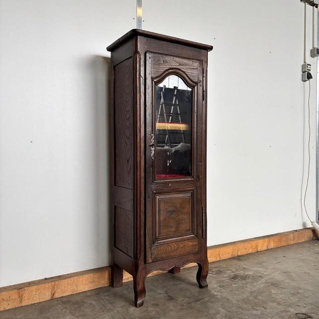 Antique French Country Oak Display Cabinet, 1780s For Sale - Image 3 of 15