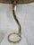 Brass Bass Squiggle Table Lamp With Pleated Shade For Sale - Image 8 of 8