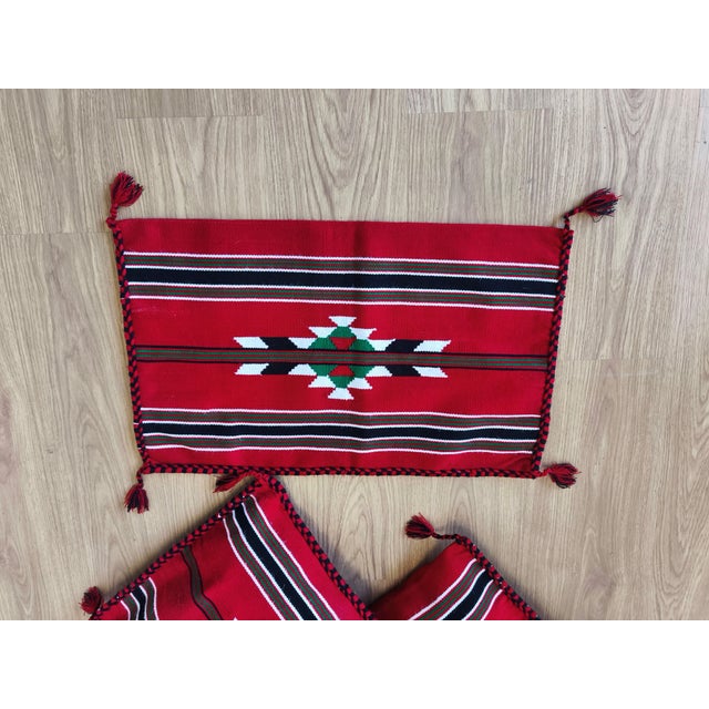 Textile Tapestry Pillowcases, 1960s, Set of 3 For Sale - Image 7 of 18