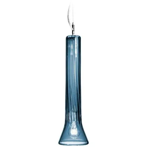 Tempo Clarion Pendant Light from the Flashlight Collection in Steel Blue For Sale - Image 4 of 4