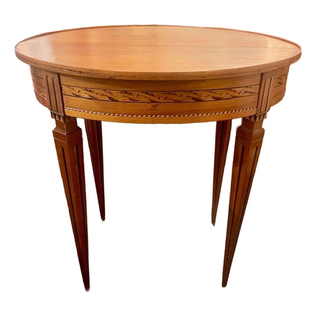 19th C. Italian Inlaid Walnut Side Table For Sale