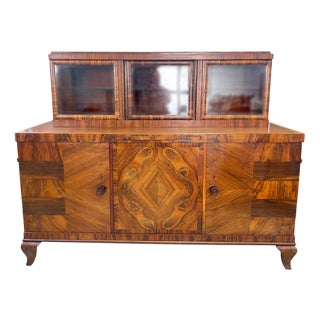 Vintage German Art Deco Credenza, 1930s For Sale