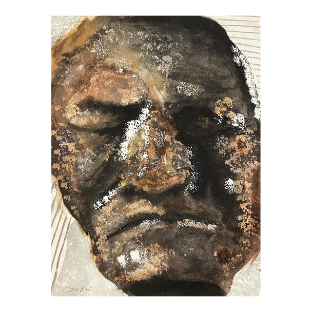 1990s Beth Cowen Portrait Modern Painting For Sale