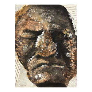 1990s Beth Cowen Portrait Modern Painting