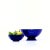 Cobalt glass bowls, group of 2. A gorgeous set of blue bowls from the mid-20th century. Shortest: 2.25"H Tallest: 4"H