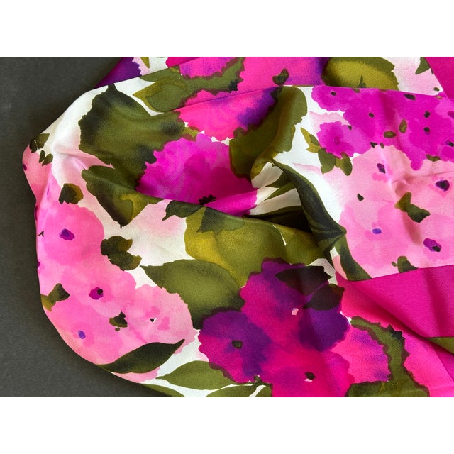 Bill Blass Silk Scarf Textile Wall Hanging For Sale - Image 10 of 10