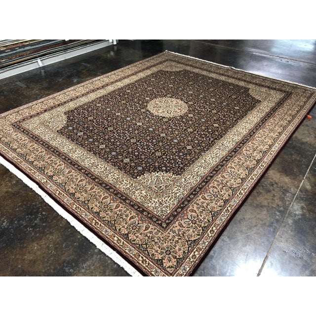 Handwoven Indian Agra Style Area Rug 8'0"×10'0" For Sale - Image 11 of 12