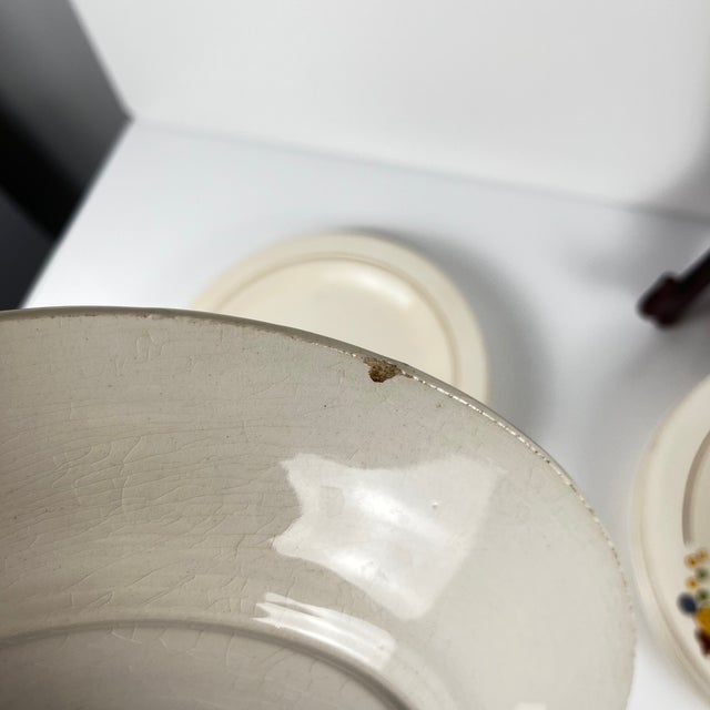 Vintage Dinner Plates from Longwy, 1930s, Set of 10 For Sale - Image 6 of 14