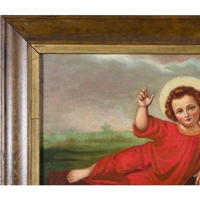 19th Century Jacques-Émile Lafon French Signed and Dedicated Religious Painting For Sale - Image 5 of 11