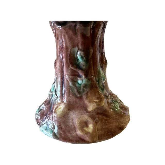 Majolica Early 20th Century Etruscan Majolica Cake Stand For Sale - Image 4 of 6