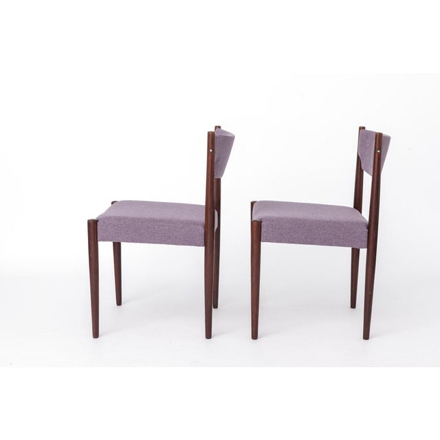 Wood Vintage German Dining Chairs in Dark Stained Beech Wood, 1960s, Set of 2 For Sale - Image 7 of 10