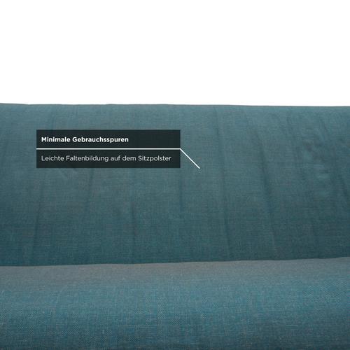 Textile Grata 3-Seater Sofa in Petrol Blue Fabric from Rolf Benz For Sale - Image 7 of 13