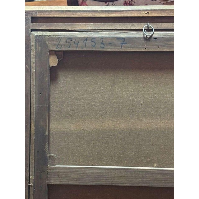 Circle of Sir Peter Paul Rubens, Nocturnal Candlelight Scene with Elderly Woman and Child, Oil on Canvas, 17th Century, Framed For Sale - Image 10 of 13