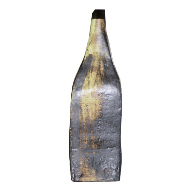 Vintage Brutalist Ceramic Lamp by Nicole Raude, Paris, 1950 For Sale
