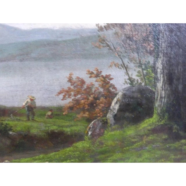 Houry, Country Scene, 1859, Oil on Canvas, Framed For Sale - Image 3 of 11