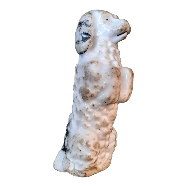 Antique Staffordshire Poodle Dog For Sale