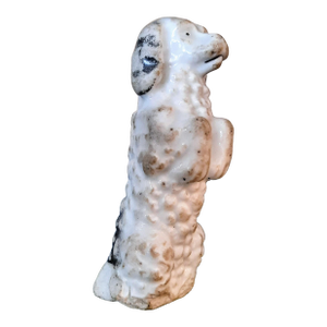 Antique Staffordshire Poodle Dog
