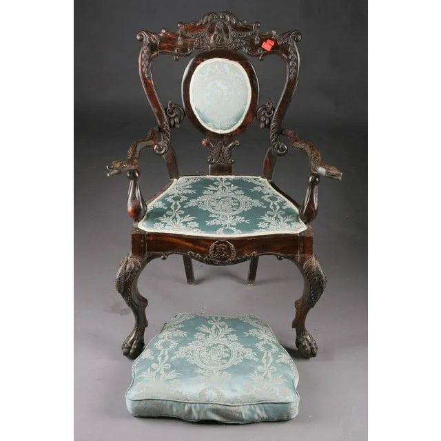 Baroque 19th Century Baroque Colonial Throne Chair For Sale - Image 3 of 11