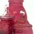 Cranberry Lidded Glass Storage Container Curation - Group of 3 For Sale - Image 10 of 12