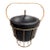 1950s Atomic Wire Cage Pyrex Ice Bucket, Attributed to Ernest Sohn For Sale