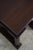 Brown Large Empire Style Mahogany 3 Drawer Library Desk For Sale - Image 8 of 17