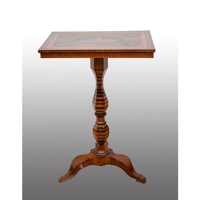 Antique 19th Century Sorrentino Coffee Table in Fine Exotic Woods For Sale - Image 5 of 5