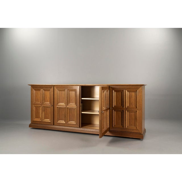 Brutalist Sideboard with Wood Cassette Fronts by Gerhard Bartels, 1970s For Sale - Image 17 of 18