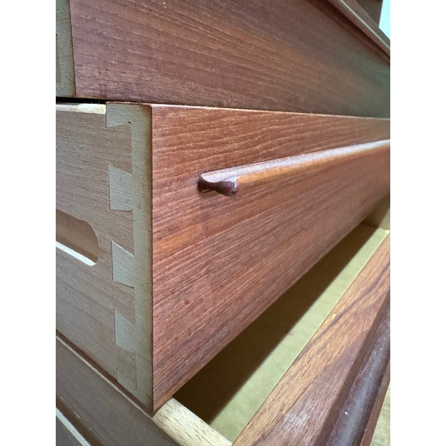 1960s h.p. Hansen’s Mobelindustri Danish Mid Century Modern Teak Credenza / Sideboard / Buffet or Tv Stand For Sale - Image 11 of 12