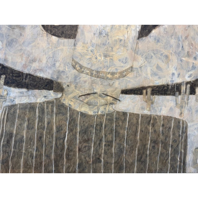 American "There’s Never Been a Better Time to Invest in a Pontoon Boat" - Original Western Painting by Hank Lumen For Sale - Image 3 of 6