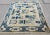 Chinese 1930s Antique Beige Medallion Chinese Peking 100 Antiques Knotted Wool Rug For Sale - Image 3 of 12