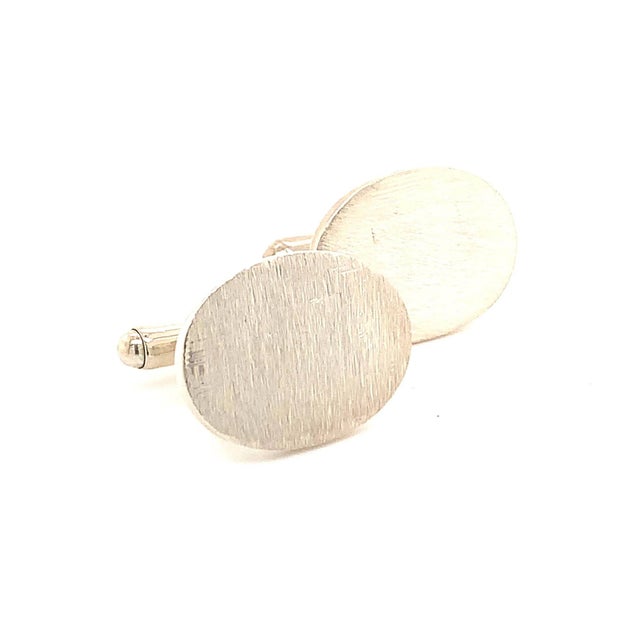 1990s Tiffany & Co. Estate Cufflinks Sterling Silver 925, 2 Pieces For Sale - Image 11 of 12