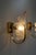 Vintage Hollywood Regency Murano Graniglia Glass Leaf Wall Sconces in Brass, 1970s, Set of 2 For Sale - Image 14 of 18