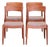 Teak and Bouclé Chairs by Henning Kjærnulf for KS Møbler, 1960s, Set of 4 For Sale