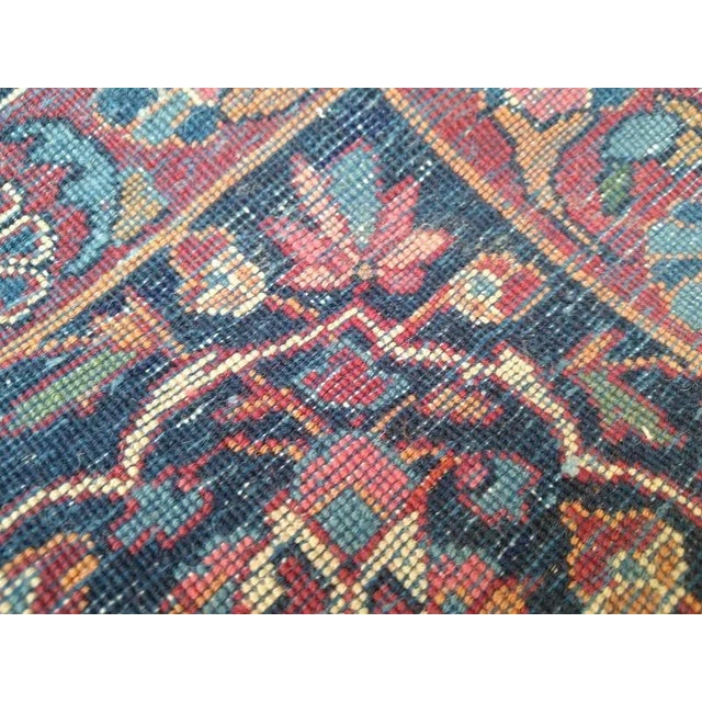 Textile 1940s Persian Tree of Life Kashan , 9'1" X 12'4" For Sale - Image 7 of 9