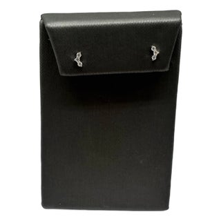 Modern Diamond Stud Earrings in 14kt White Gold - 0.14ctw Gh Si, Threaded Backs, A Pair For Sale