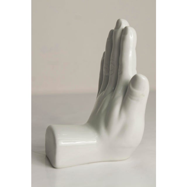 Left-Handed Ceramic Bookend or Decoration, 1980s For Sale - Image 3 of 11