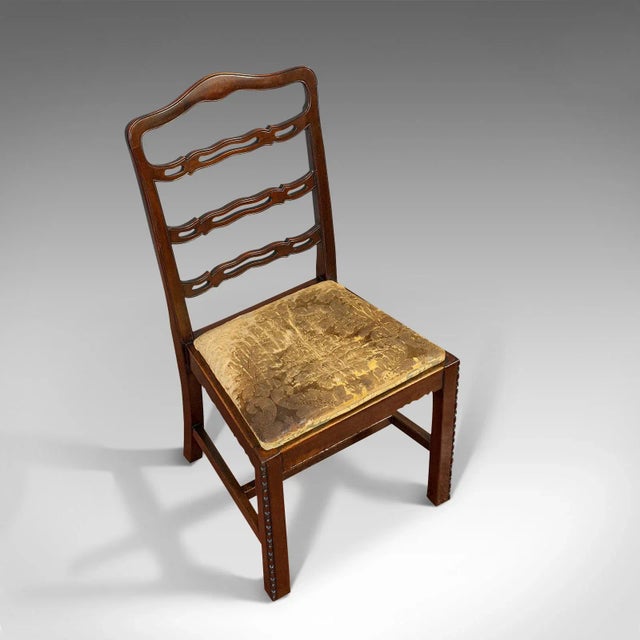 Victorian Mahogany Ladder Back Dining Chairs - Set of 4 For Sale - Image 10 of 13