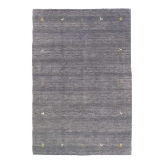 Pasargad DC Gray Color Fine Hand Knotted Gabbeh Rug For Sale