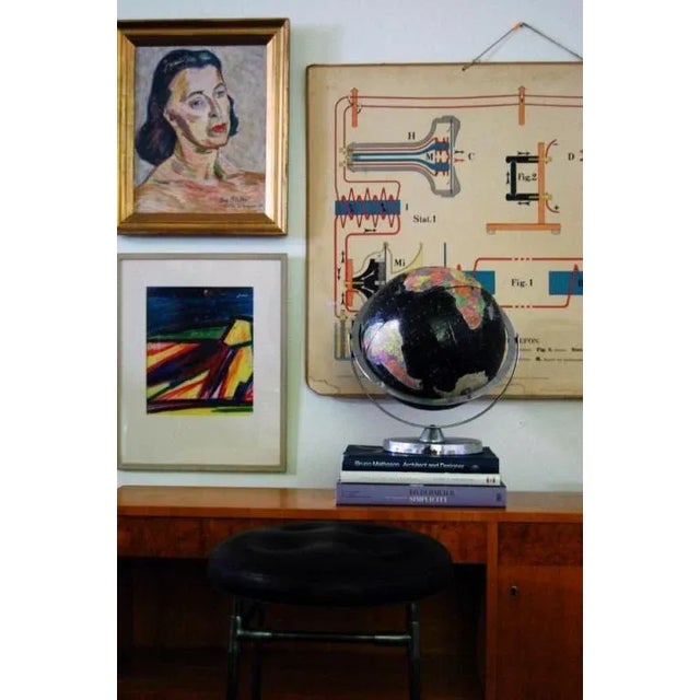 Mid 20th Century Vintage Swedish Telephone Engineering Diagram For Sale - Image 5 of 5