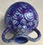 Late 20th-Century Safi-Style Earthenware Dual-Handled Pottery Vessel Drenched in Deep Cobalt Blue & Byzantium Purple, Mexico For Sale - Image 18 of 18