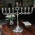 The Vintage Judaica Hanukkah Menorah Candelabra is a stunning piece crafted in the United States with a chrome silver...