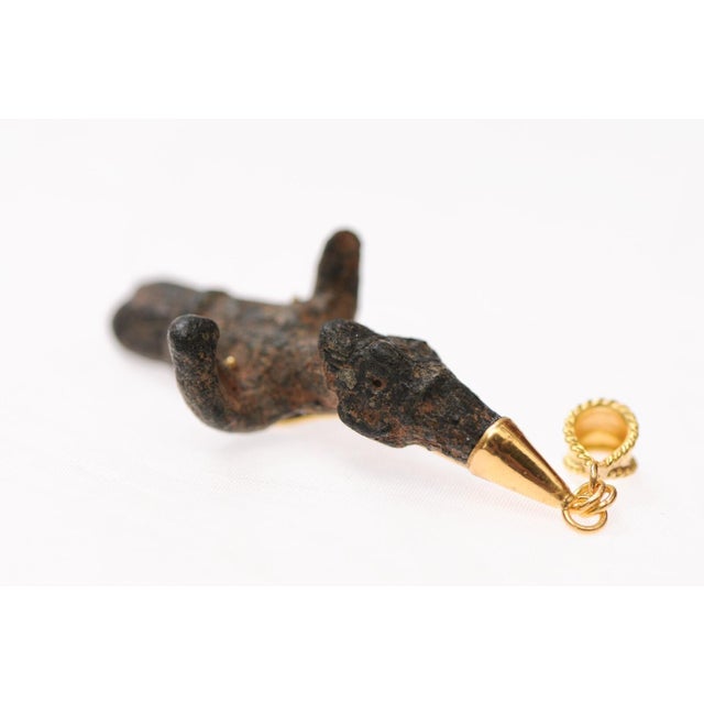 Metal 15th Century Charming Bronze Roman Figure W/ 18k For Sale - Image 7 of 9