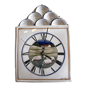 Vintage French Palley Ceramic Clock
